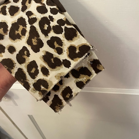 MOTHER High-Waist Looker Ankle Fray Leopard Skinny Jeans in Touch of Tiger 24 - Picture 6 of 10